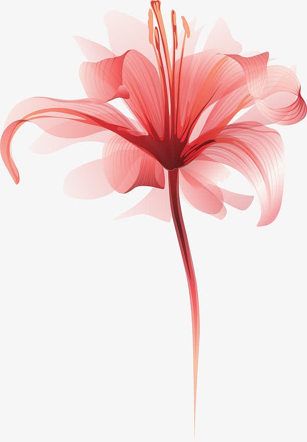 水彩红色的彼岸花免抠素材免费下载 觅元素51yuansu Com