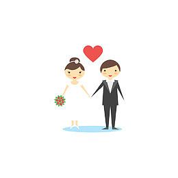 穿礼服结婚的信任