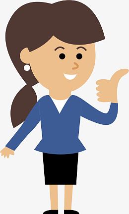 竖大拇指的商务人士