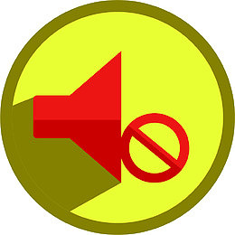 红色噪音标志