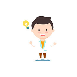 男科学家和电灯泡