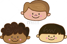 卡通小男孩矢量