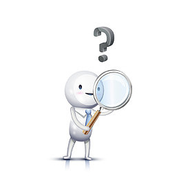 小白人放大镜图形