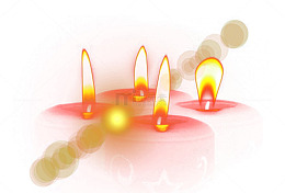 祈福蜡烛免抠素材