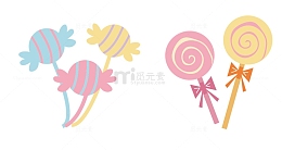 可爱卡通糖果