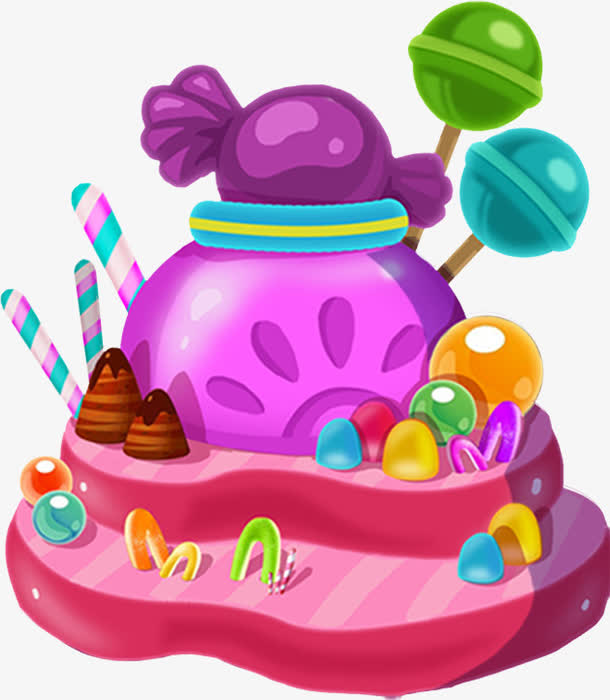 卡通糖果蛋糕