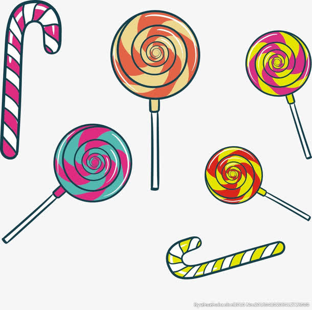 糖果素材卡通图片