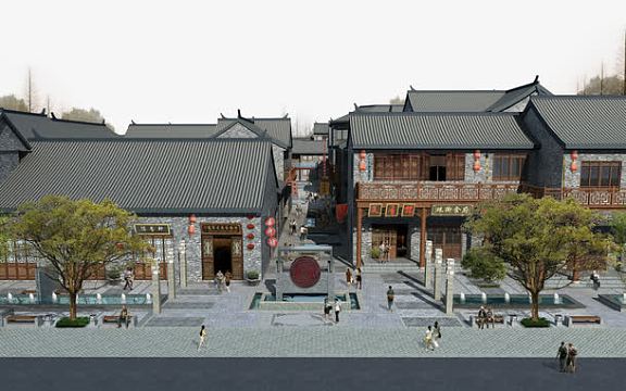 中国风四合院素材-中国风四合院图片元素-觅元素