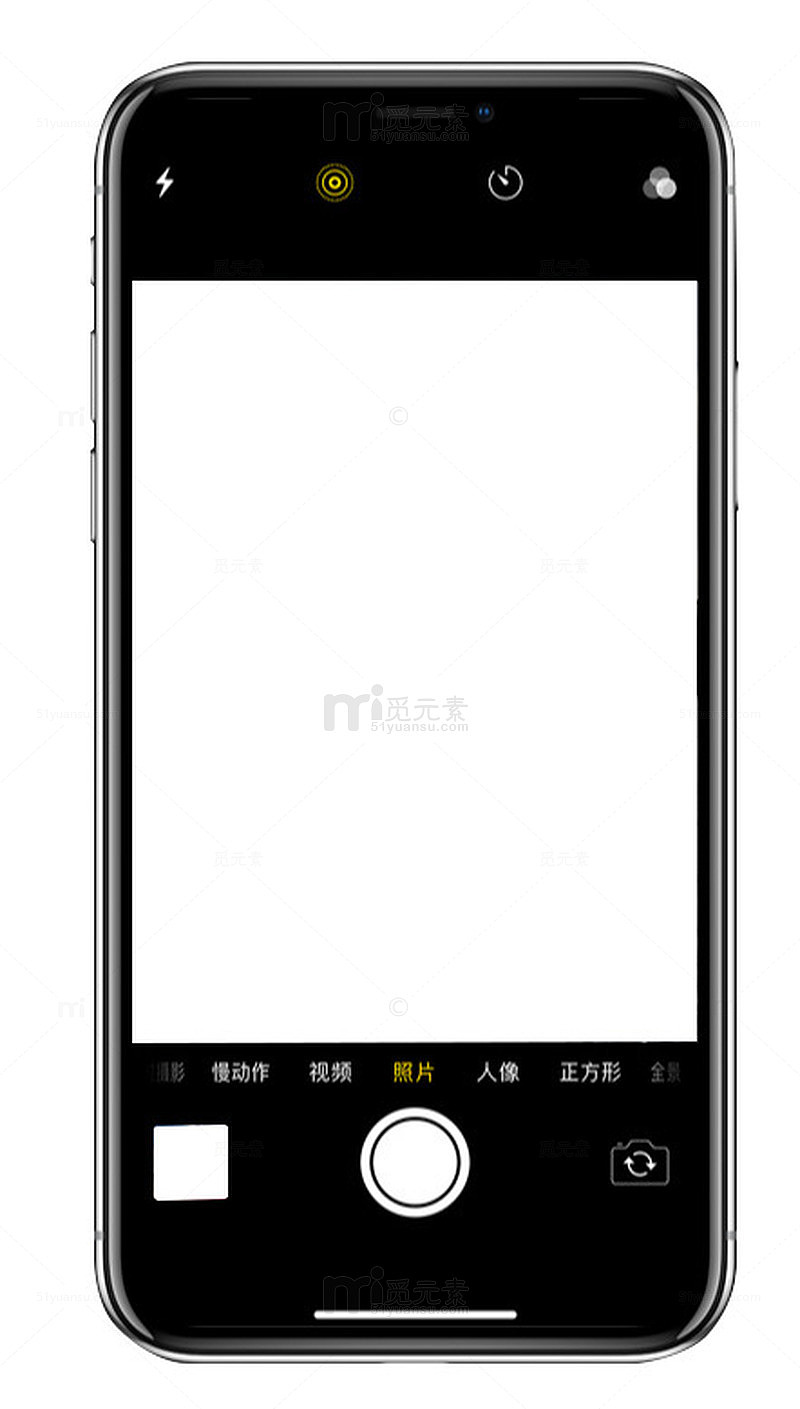 苹果X拍照画面模型