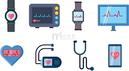 医疗健康检测图标