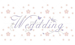 wedding艺术字