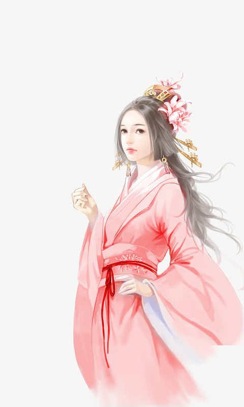 立绘卡通美女素材_立绘卡通美女图片元素-觅元素
