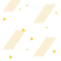 黄色三角和线条漂浮素材