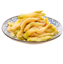 腌制好的竹笋咸菜