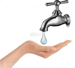 手接水滴