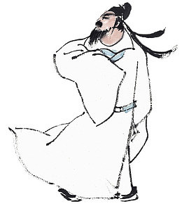 手绘的李白