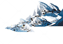 寒冷的冬季风景图