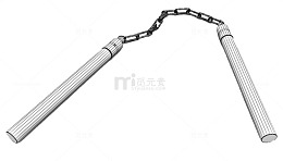 白色手柄双节棍
