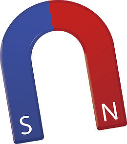 红蓝色磁铁