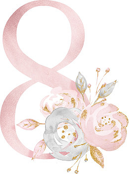 花朵数字8