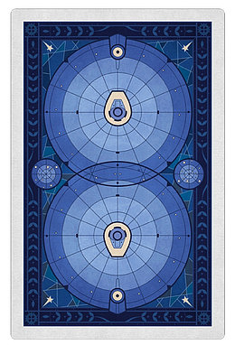 蓝色星际迷航扑克牌背面