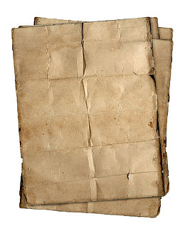 做旧泛黄皱纹纸张