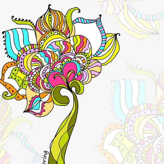 ppt背景花朵元素图片