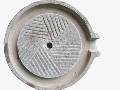 石头石磨磨盘矢量