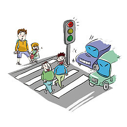 过马路的人们