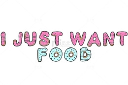 食物英文艺术字