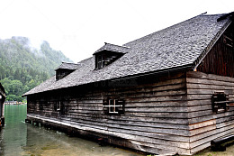 德国国王湖小镇风景一