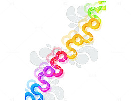 彩色几何背景装饰