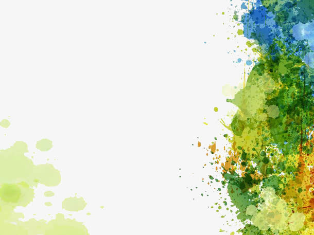 水彩墨迹ppt背景