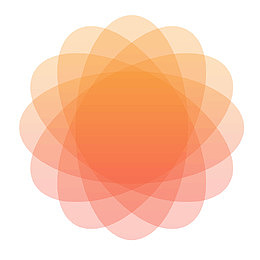 椭圆叠加几何素材