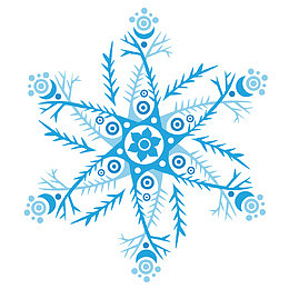 大型海报高清设计雪花