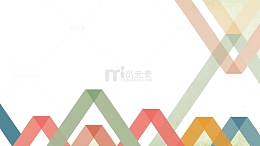 彩色条纹PPT模板