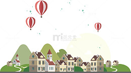 美丽的小镇风景