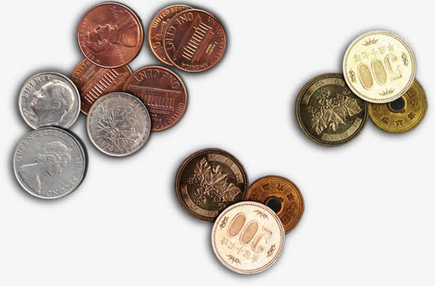 各国钱币免抠素材免费下载_觅元素51yuansu.com