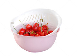 圆形双层沥水洗菜筐