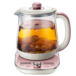 粉色玻璃养生电壶