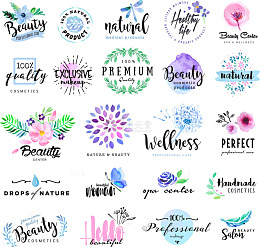 有机化妆品创意logo