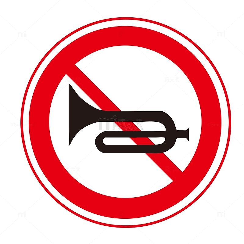 禁止鸣笛噪音logo