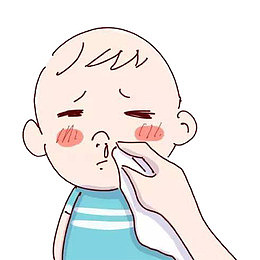 卡通宝宝流鼻涕泡