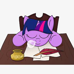 卡通睡觉流鼻涕泡的紫悦