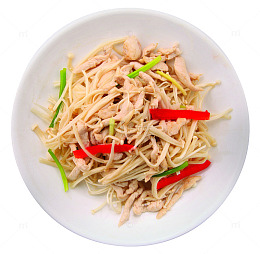金针鸡肉丝