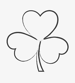 手绘三叶草