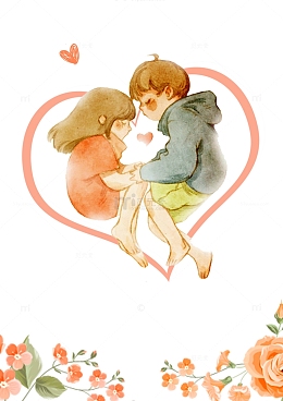 可爱少女彩铅画