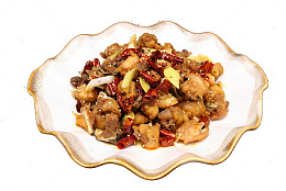 中式菜辣子鸡丁