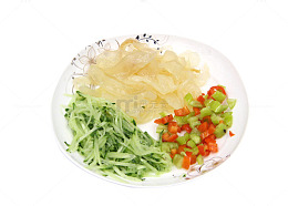 拌海蜇菜食材素材