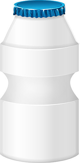 矢量手绘乳酸菌